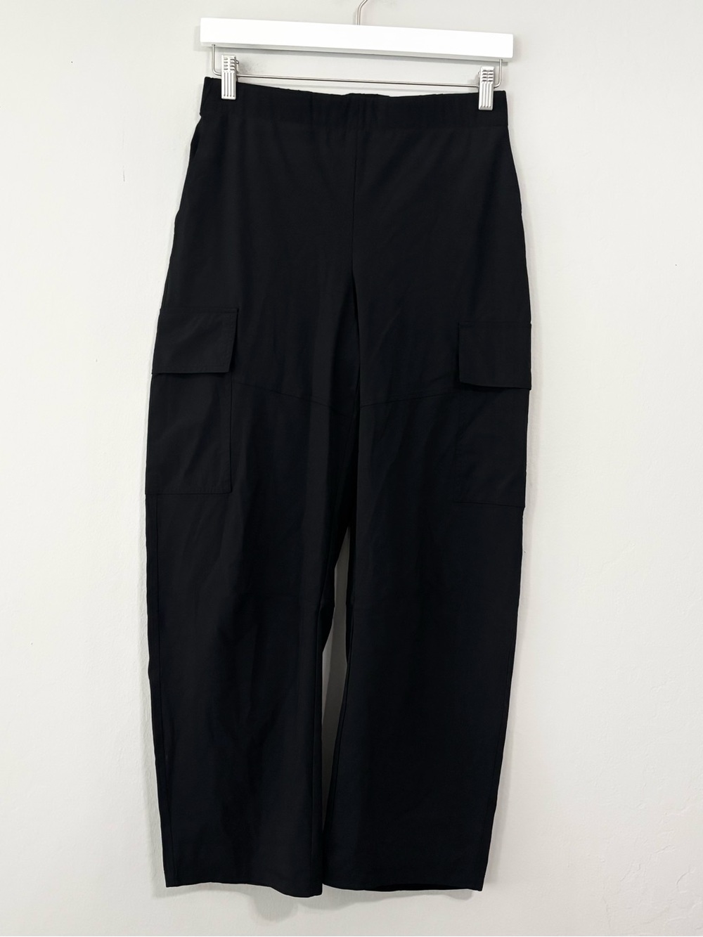 RUTI Black Barrel Style Utility Cargo Pull On Trousers Pants (RTP $260)